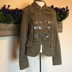 Army green military style jacket